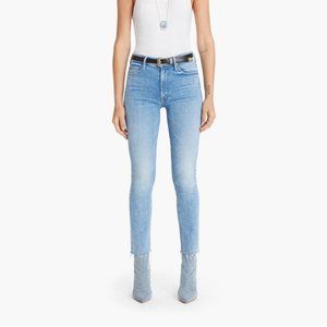Mother Denim Mid Rise Dazzler Ankle Fray Jeans in Dropping In size: 31